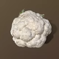Fresh Whole Cauliflower with Green Leaves and White Florets for Healthy Eating Habits