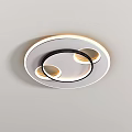 Modern Sleek LED Ceiling Light Designs Square And Round For Home Interior 3d model