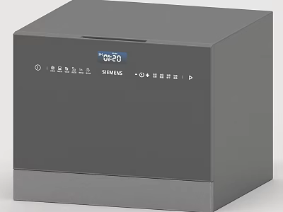 SIEMENS Gray Daily Electrical Appliance With Digital Display And Time Function 3d model