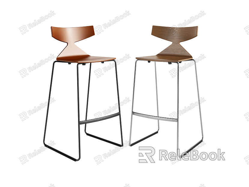 Modern Bar Chair Personalized Bar Stool model