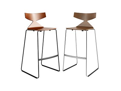 Modern Bar Chair Personalized Bar Stool 3d model