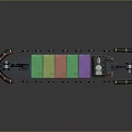 3D Rendered Cargo Ship With Colorful Containers And Unique Design