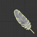 Feathers Birds Feathers Flying Birds Pigeons Feathers Various Feathers Wings Flying Feathers 3d model
