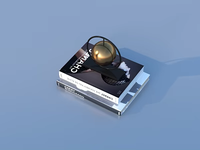 Book novel craft ornaments artwork 3d model