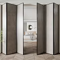 modern folding door 3d model