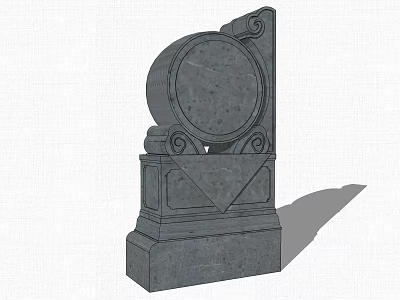 Chinese-style Baogu Stone 3d model