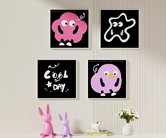 Children's decorative painting fun decorative painting cartoon painting hand painting 3d model