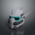 Sci-Fi Helmet Alien Helmet High Tech Helmet Game Helmet 3d model