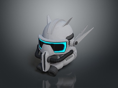 Sci-Fi Helmet Alien Helmet High Tech Helmet Game Helmet 3d model