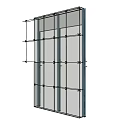 Modern Building Facade Design With Glass Curtain Wall And Transparent Panels