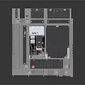Projection Monitoring System With Metal Enclosure And Technical Control Components