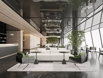 Modern Sales Office 3d model