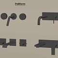 Poliform Modern Wall Mounted Faucets With Sleek Design And Varied Styles