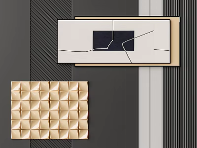 Modern wall decoration pendant 3d model