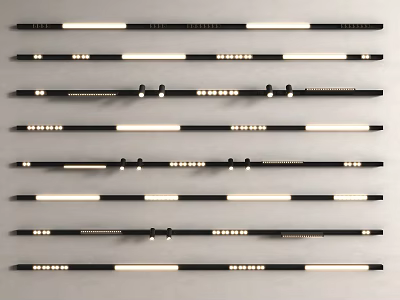 Modern Stylish Downlights And Spotlights With Various Designs For Home Office Ceiling 3d model