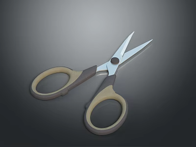 Industrial Equipment Scissors Featuring Sharp Metal Blades And Comfortable Grip Handles For Industrial Applications 3d model