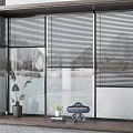 modern floor-to-ceiling windows 3d model
