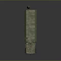 Green Military Armored Combat Tank With Long Range Missile Launcher System And Heavy Tracks