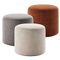 modern sofa stool cushion stool 3d model