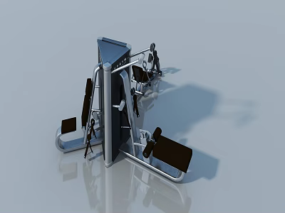Modern Swing Door With Sleek Metal Frame And Clear Glass Panel For Interior Use 3d model