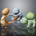 Cute Playful Pokemon Toy Figures Featuring Charmander Squirtle Bulbasaur In Vibrant Colors
