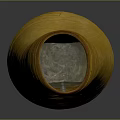 Handcrafted Sculpted Vase Yellow Textured Ceramic Artistic Decorative Piece with Intricate Design