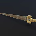 Ancient Sword Cold Weapon Warring States Long Sword Bronze Sword Weapon Ancient Weapon 3d model