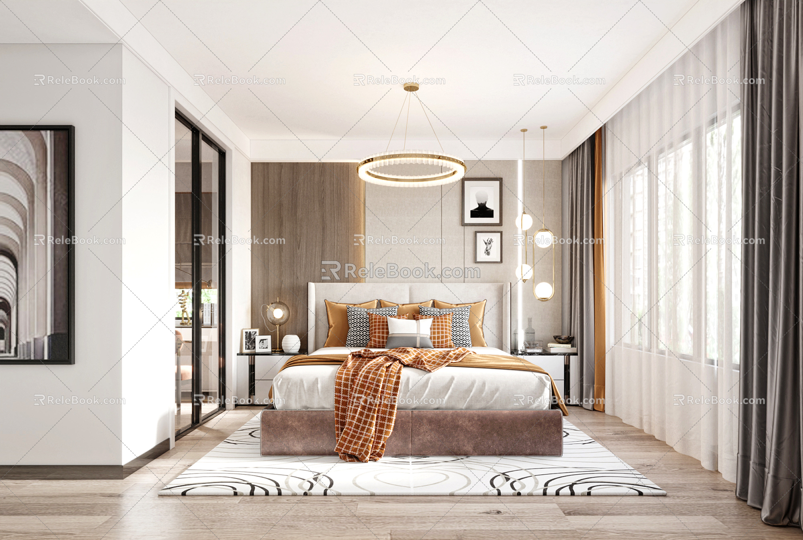 Master Bedroom Modern Bedroom 3d model