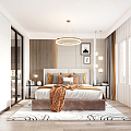 Master Bedroom Modern Bedroom 3d model