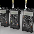 Sony Professional Audio Recorders With Multiple Buttons Display Screens And Antennas