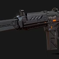 modern machine gun 3d model