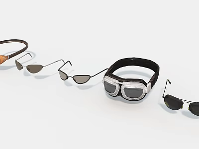 Glasses flying glasses life supplies game props 3d model