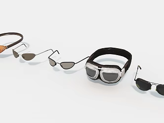 Glasses flying glasses life supplies game props 3d model