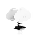 Cloud Shaped Building Blocks With White Design And Black Base Stand