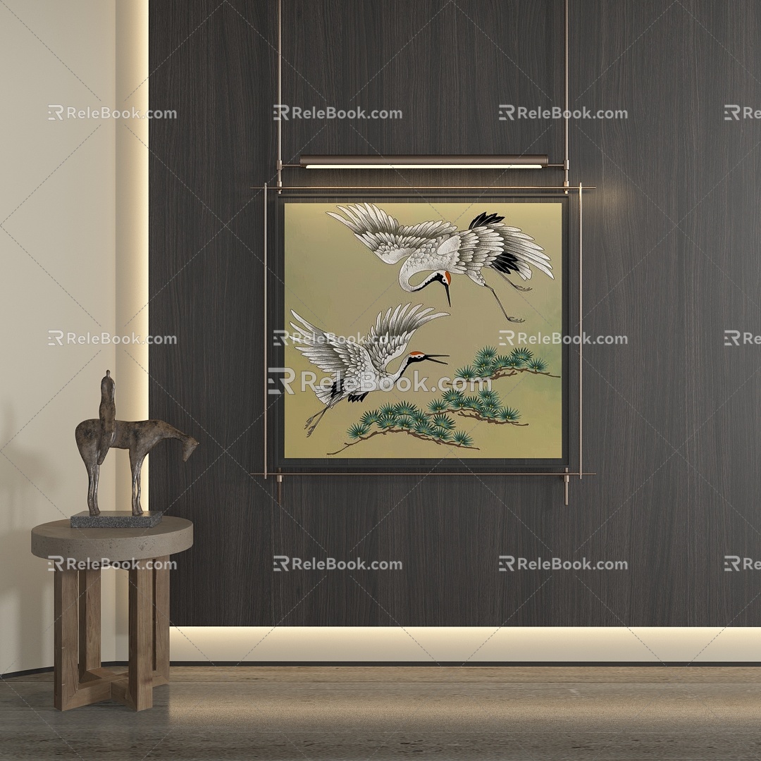 New Chinese Decorative Painting 3d model