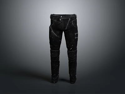 Black Slim Fit Denim Jeans Stylish Design For Modern Casual Wear 3d model