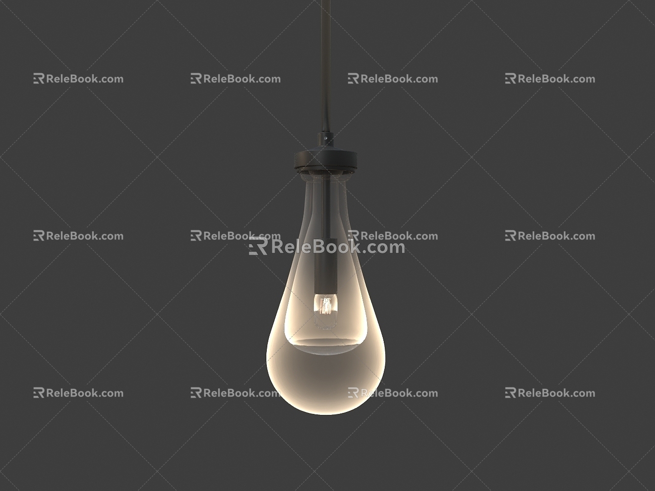 Water drop glass bulb model