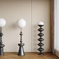 Middle ancient floor lamp 3d model