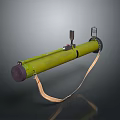 Rocket rocket launcher to air weapon to air missile shoulder missile shoulder rocket 3d model