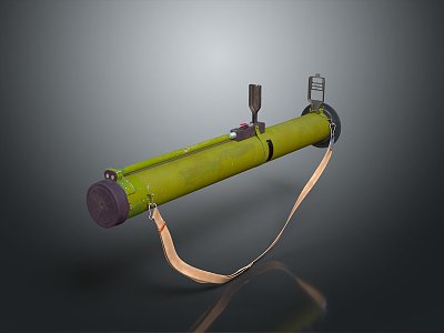 Rocket rocket launcher to air weapon to air missile shoulder missile shoulder rocket 3d model