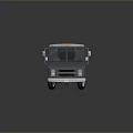 Blue Small City Bus Exterior Design With Flat Roof And Side Windows