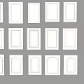 Various Styles of Cabinet Door Panels with Different Designs and Shapes Displayed