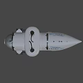 Silver Metal Water Vehicle With Streamlined Body For Underwater Exploration Use