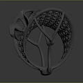 Modern Clothing Hat Display Stand With Intricate Hollow Pattern And Artistic 3D Design Structure