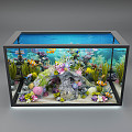 Modern fish tank 3d model