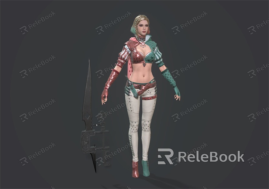 Woman Beauty Foreigner Game Characters Anime Characters model