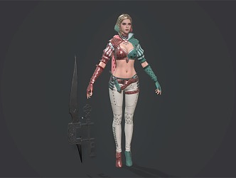 Woman Beauty Foreigner Game Characters Anime Characters 3d model