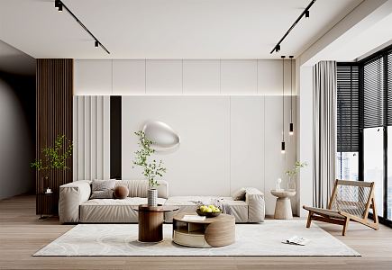 modern living room 3d model