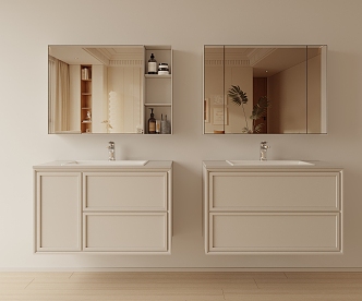 Bathroom Mirror Bathroom Cabinet 3d model