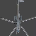 U.S. Navy Military Helicopter With Gray Body And Rotor System Design